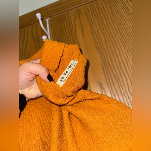 We the Free, Free People Sunbaby Mock Neck Drop Shoulder Ribbed Long Sleeve Top - Picture 11 of 12